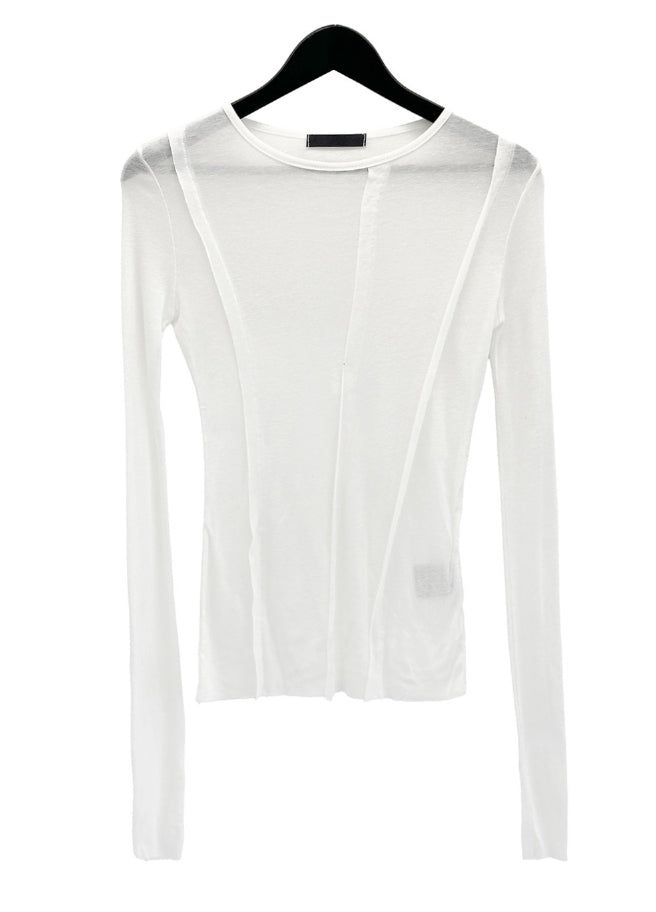 Outsole see-through long-sleeve tee