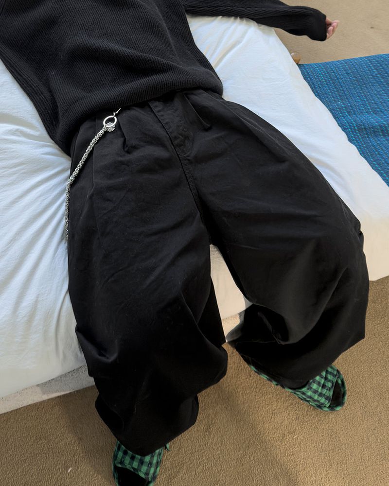 JIIGEUM（ジグム）の「Raon Three Tuck Balloon Cotton Pants（Pants）」