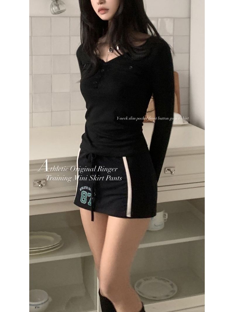 Athletic Original Ringer Training Mini Skirt Pants (3 colors)