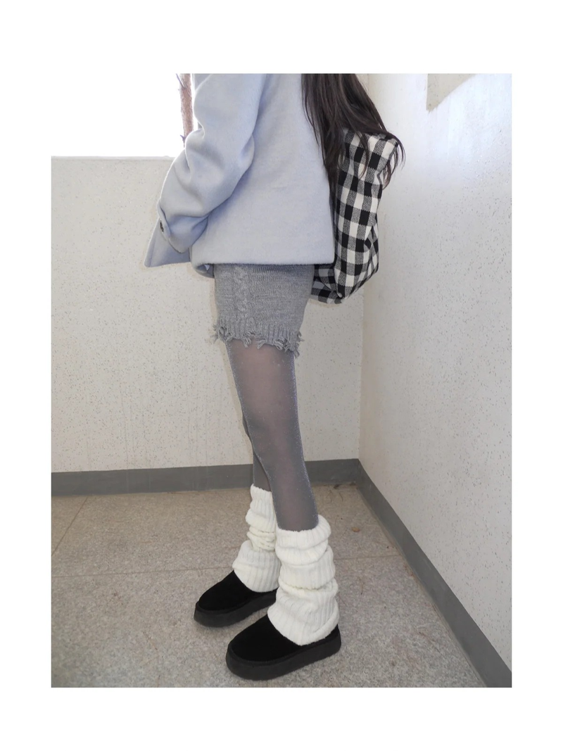 warmer loose socks ivory