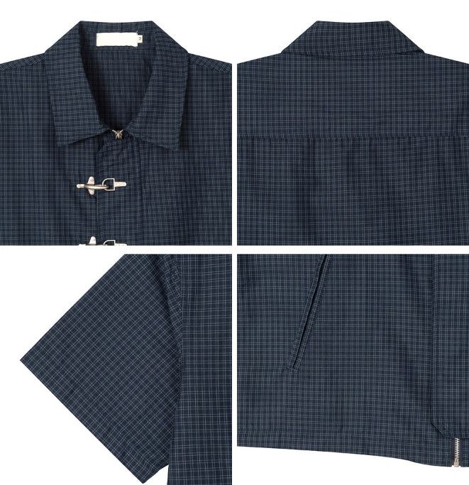 Sedon buckle check shirt jacket