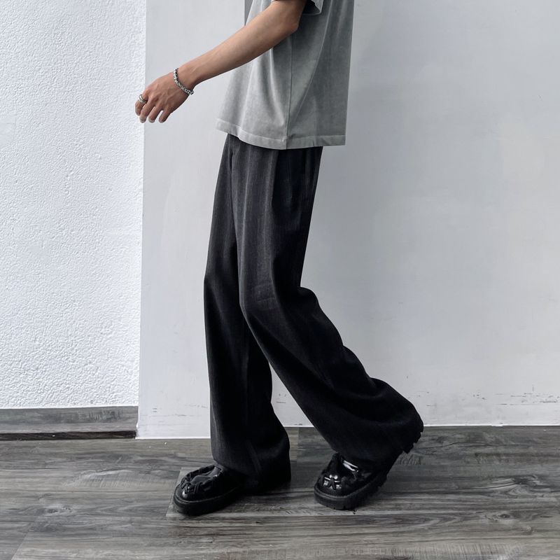 Shadow Texture Wide Trousers