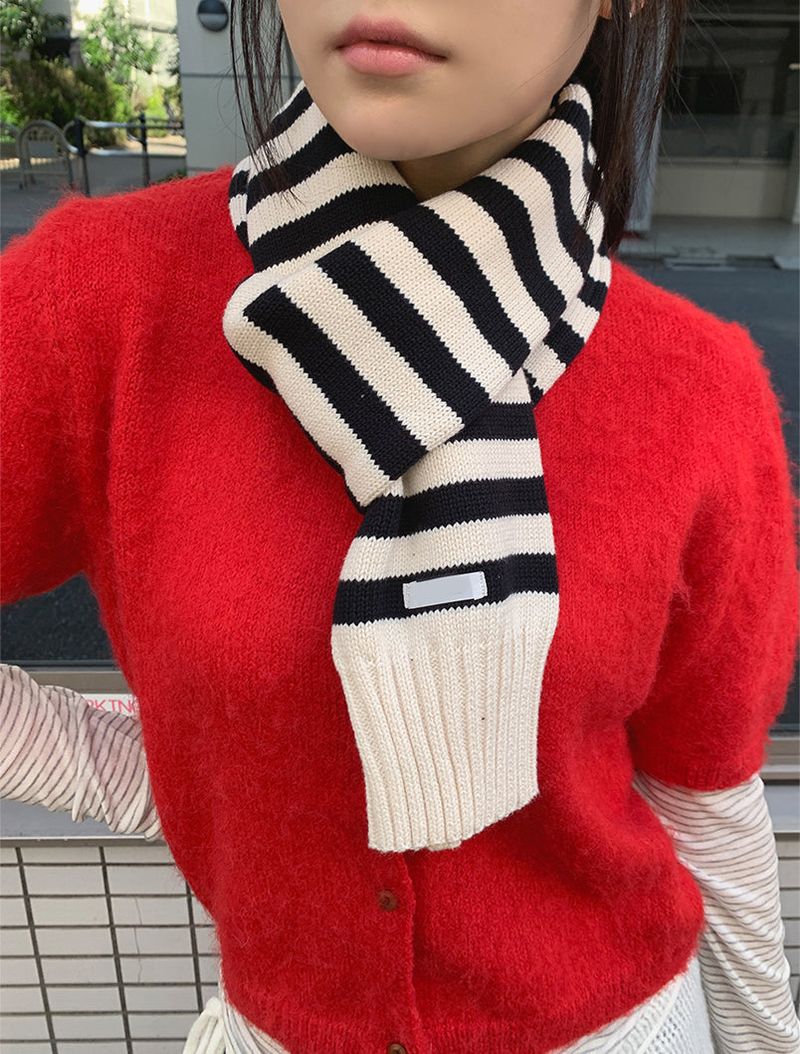 JAZZ THE ORDER（ジャズ ザ オーダー）の「KNIT STRIPE MUFFLER (2C)（Fashion Accessories）」
