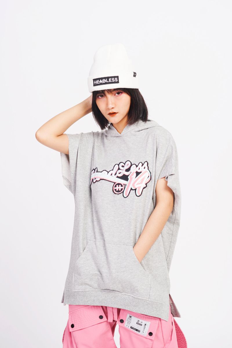 HEADLESS（ヘッドレス）の「Sleeveless Hoodie Grey（Tops）」