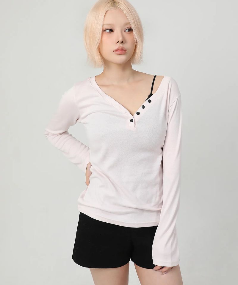 Button Slim Fit Knit