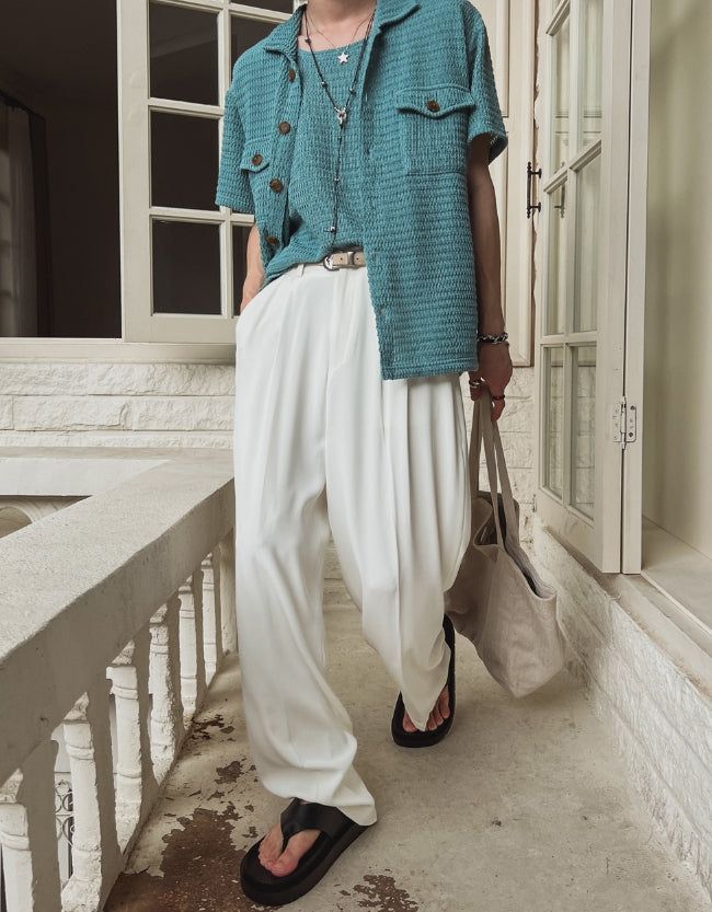 Trui Cooling Semi-Banding Long Slacks