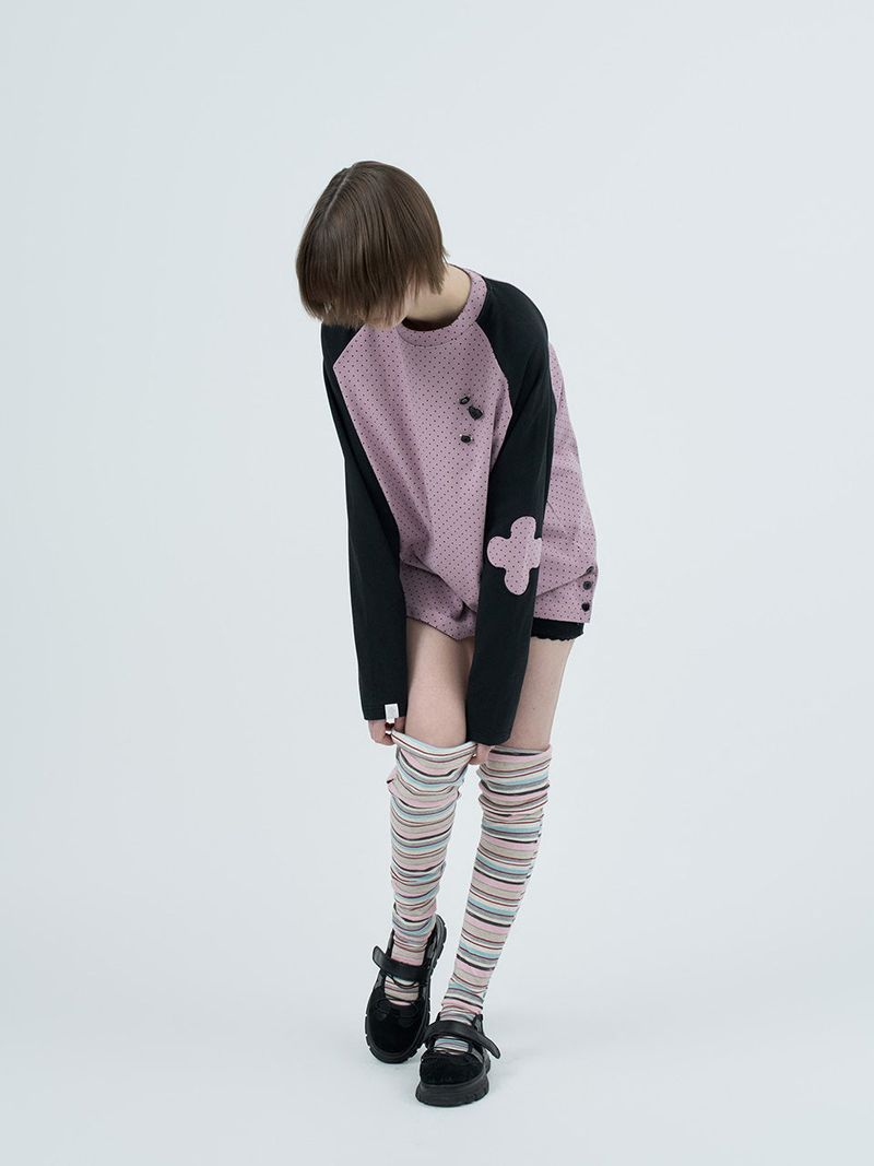 multi stripe loose socks
