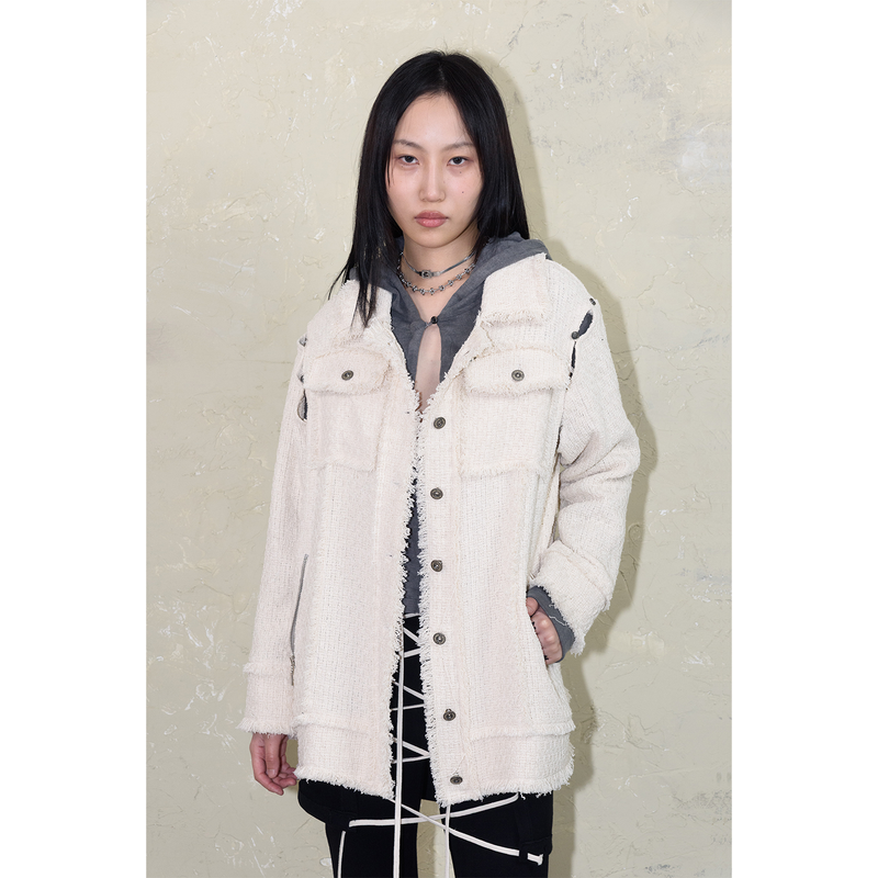 Still Lethardy(スティル レサーディ)の「SLEEVE-OFF TWEED JACKET(Jackets/Outerwear)」