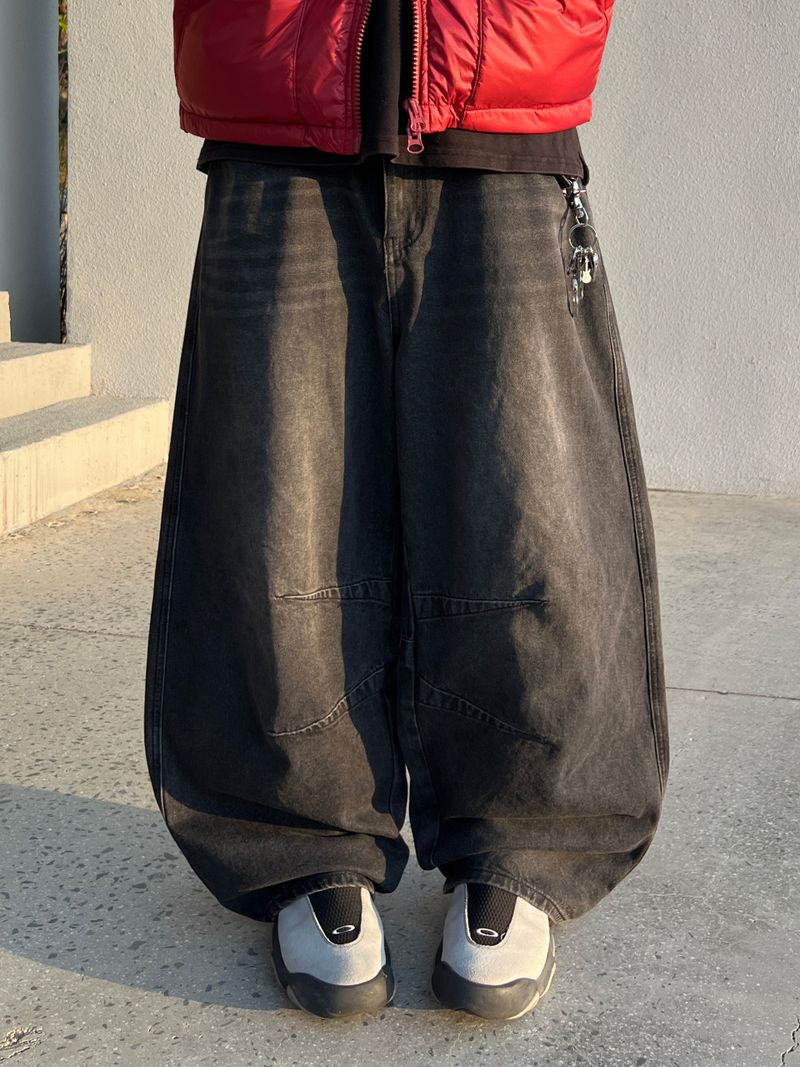 Needle Pintuck Denim Pants - S, M, L (3 Colors)