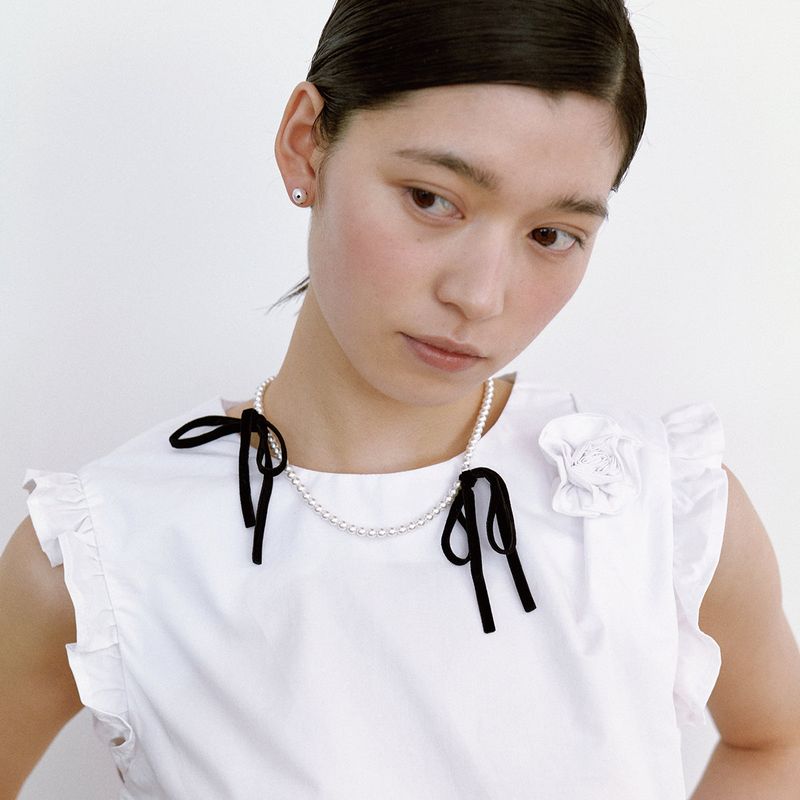 Bow Drop Necklace