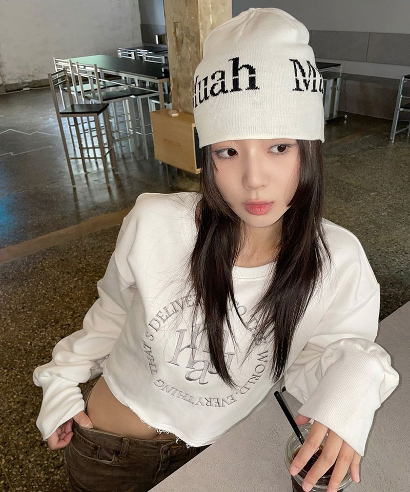 JACQUARD LOGO BEANIE