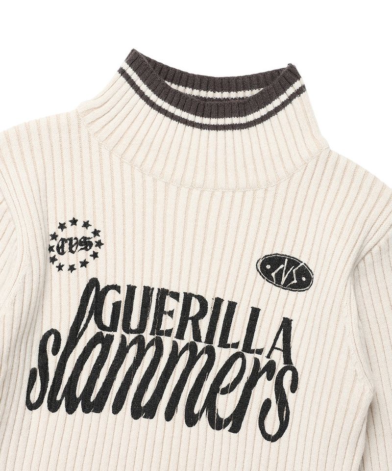 W SLAMMERS TURTLE NECK KNIT IVORY(CV2DFFK640A)