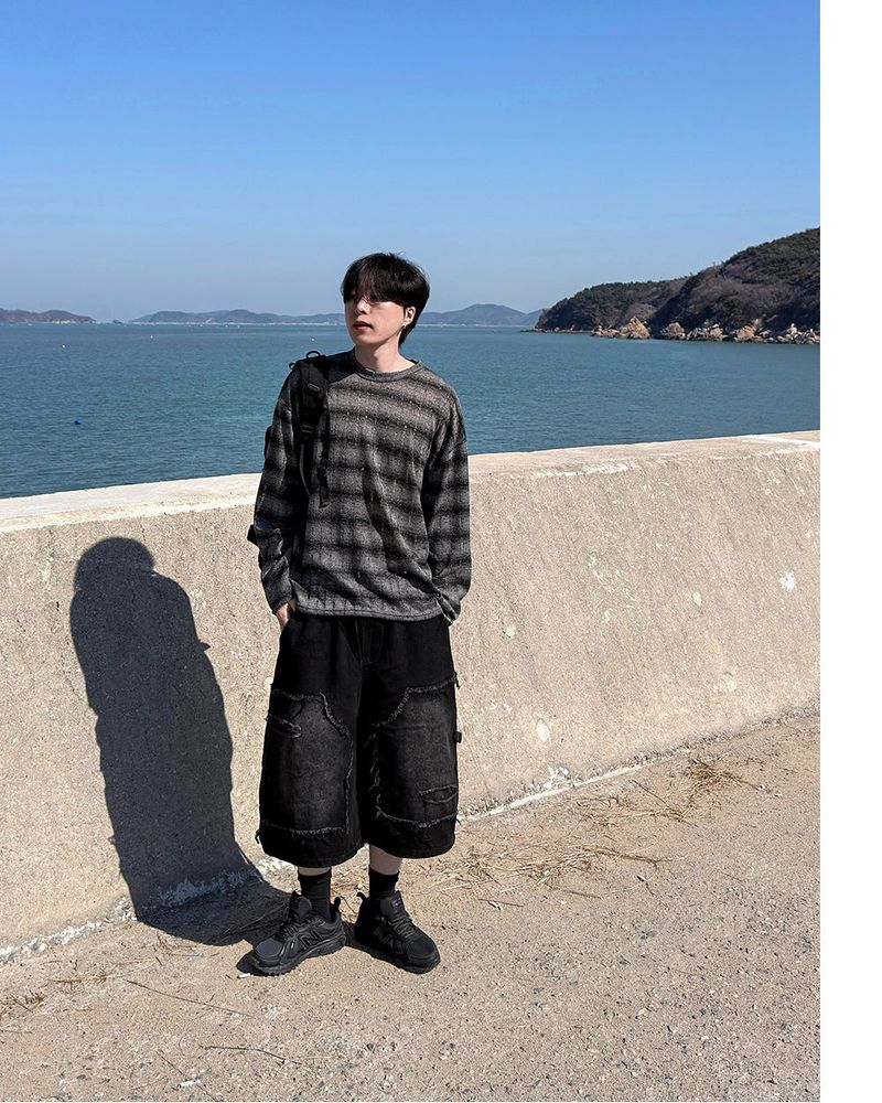 Ruin See-Through Stripe Knit