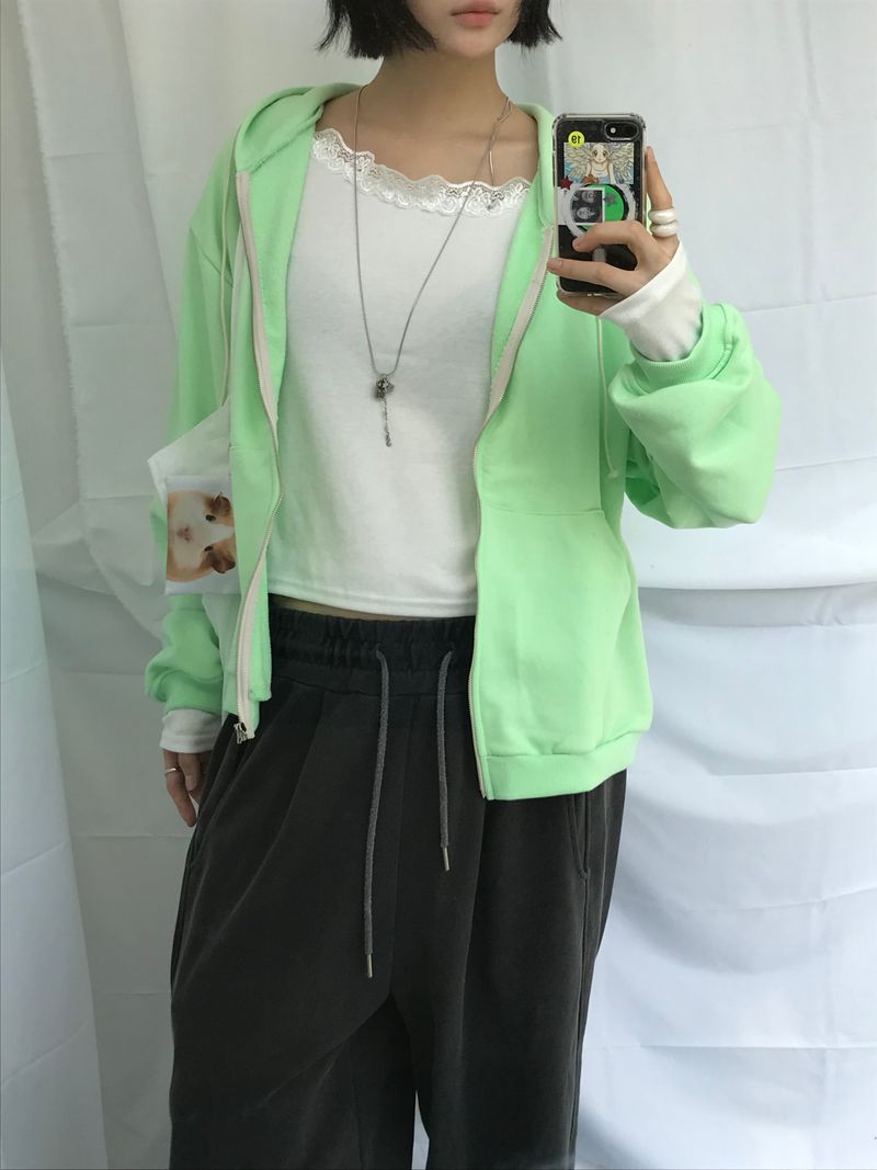 Clover Soft Loose Zip-Up