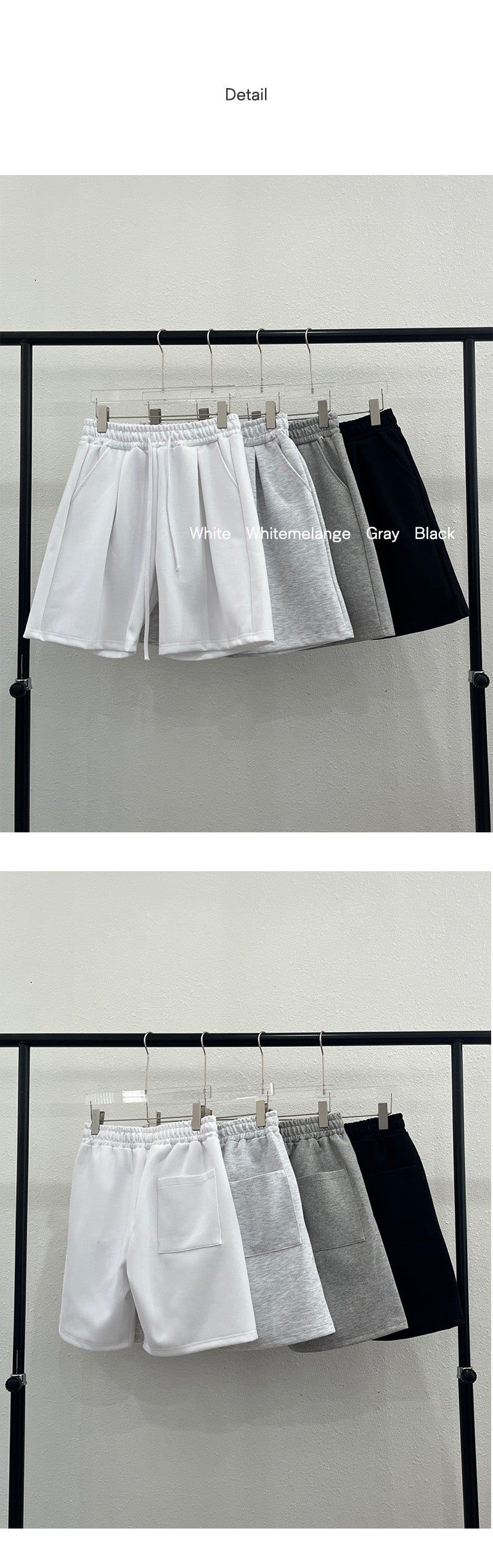 [PREMIUM] Essential pin tuck half pants (4color)