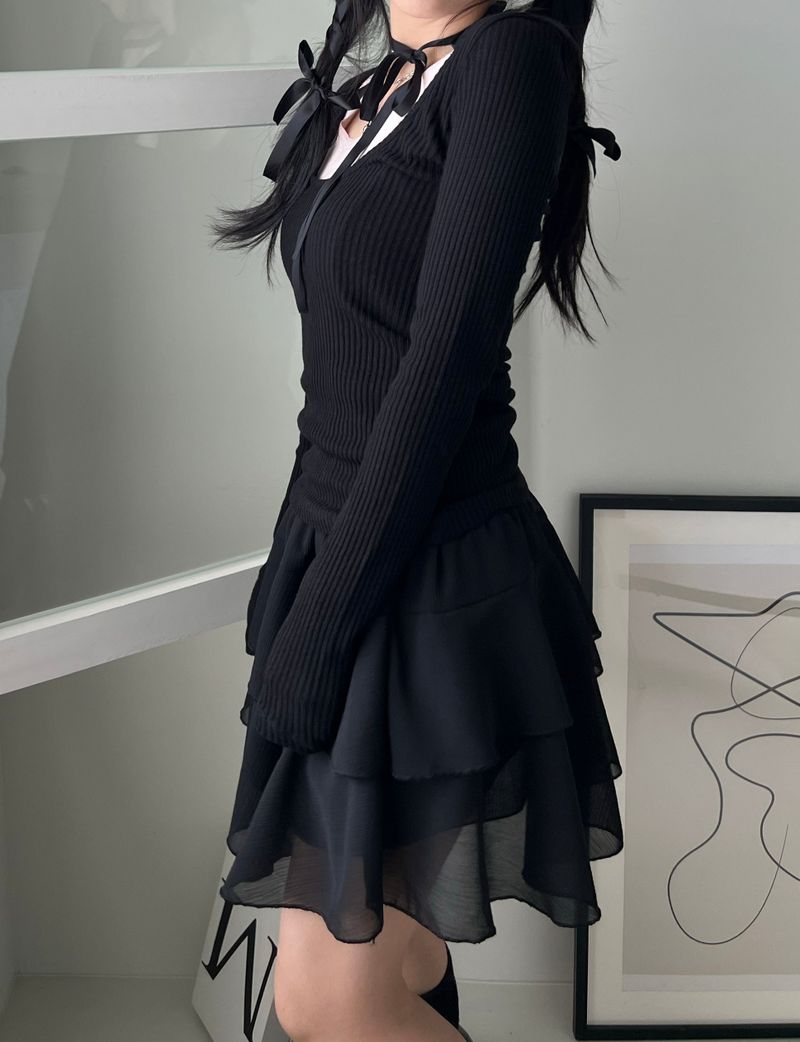 ballerina cancan chiffon skirt