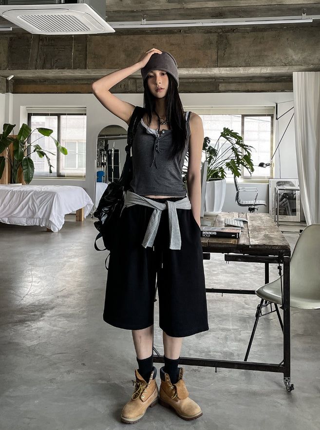 [U-BASIC] Luvrin Three Quarter Bermuda Sweatpants