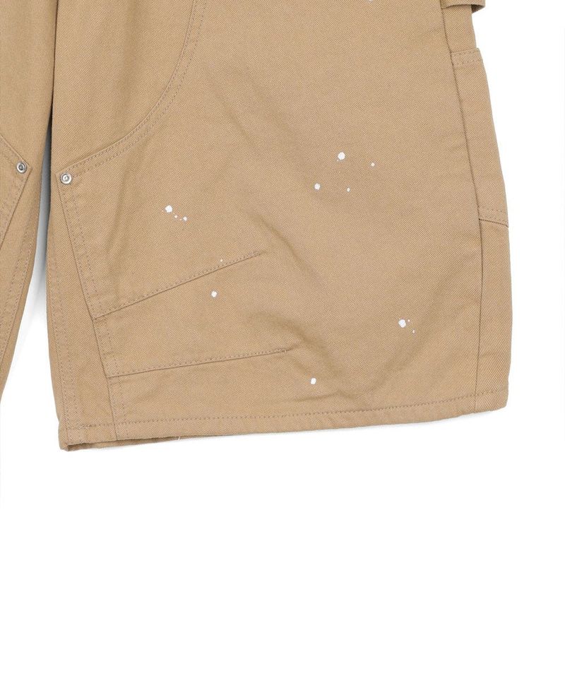 Double Knee Chino 8-Bermuda Pants - Beige