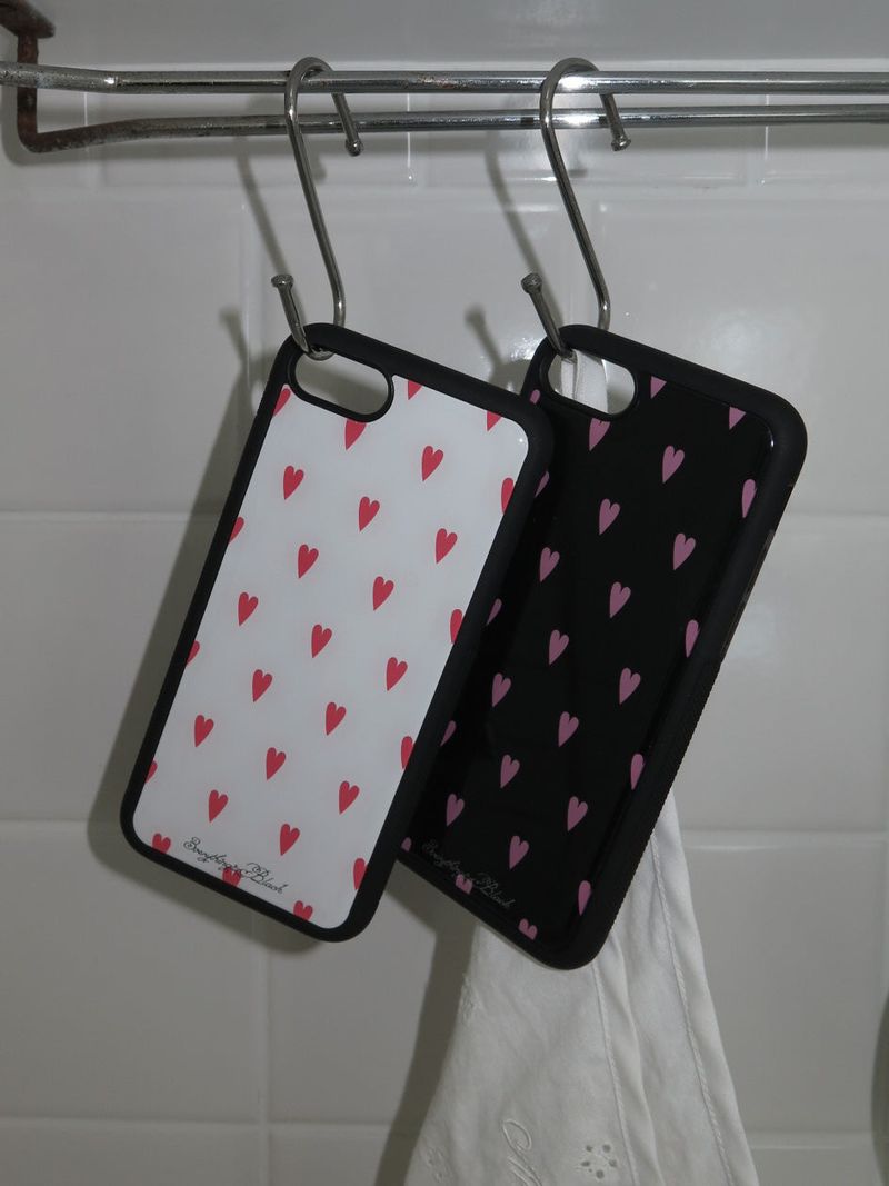 heart epoxy bumper case [black]
