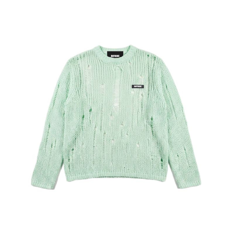 ROYNINE（ロイナイン）の「Mint See-Through Knit（Tops）」