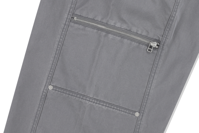 BIKER WASHED WIDE PANTS