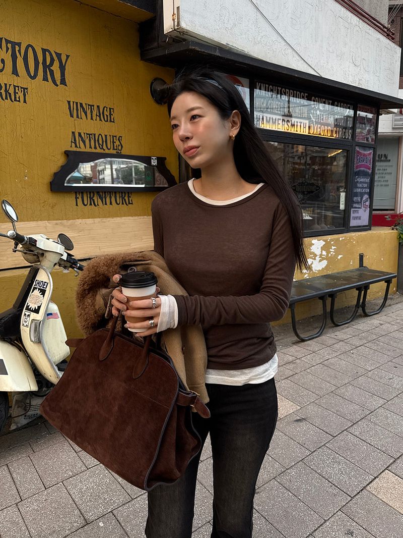 [MADE] Fodit Wool Tencel Layered Tee