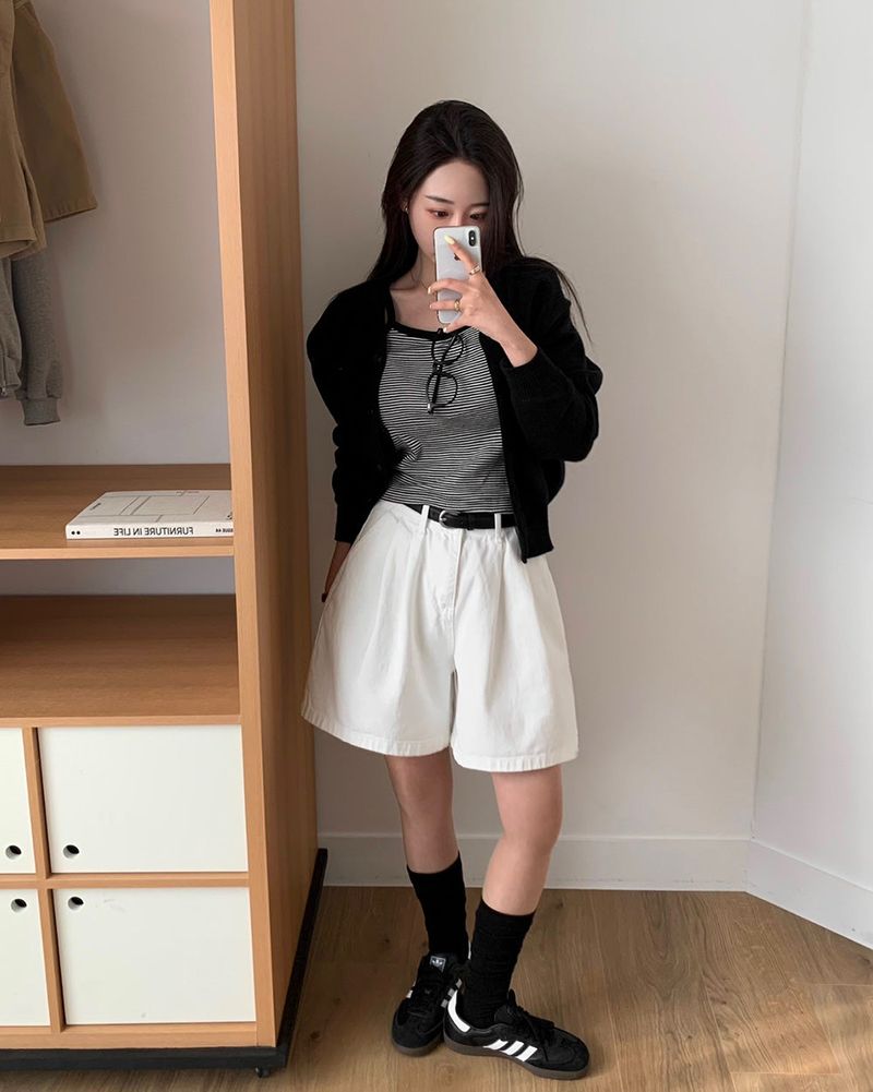 [MADE] Tweet, Pintack Cotton 5 Minute Shorts