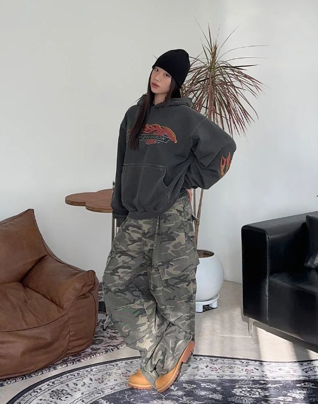 Carmen Flame Dyeing Hoodie