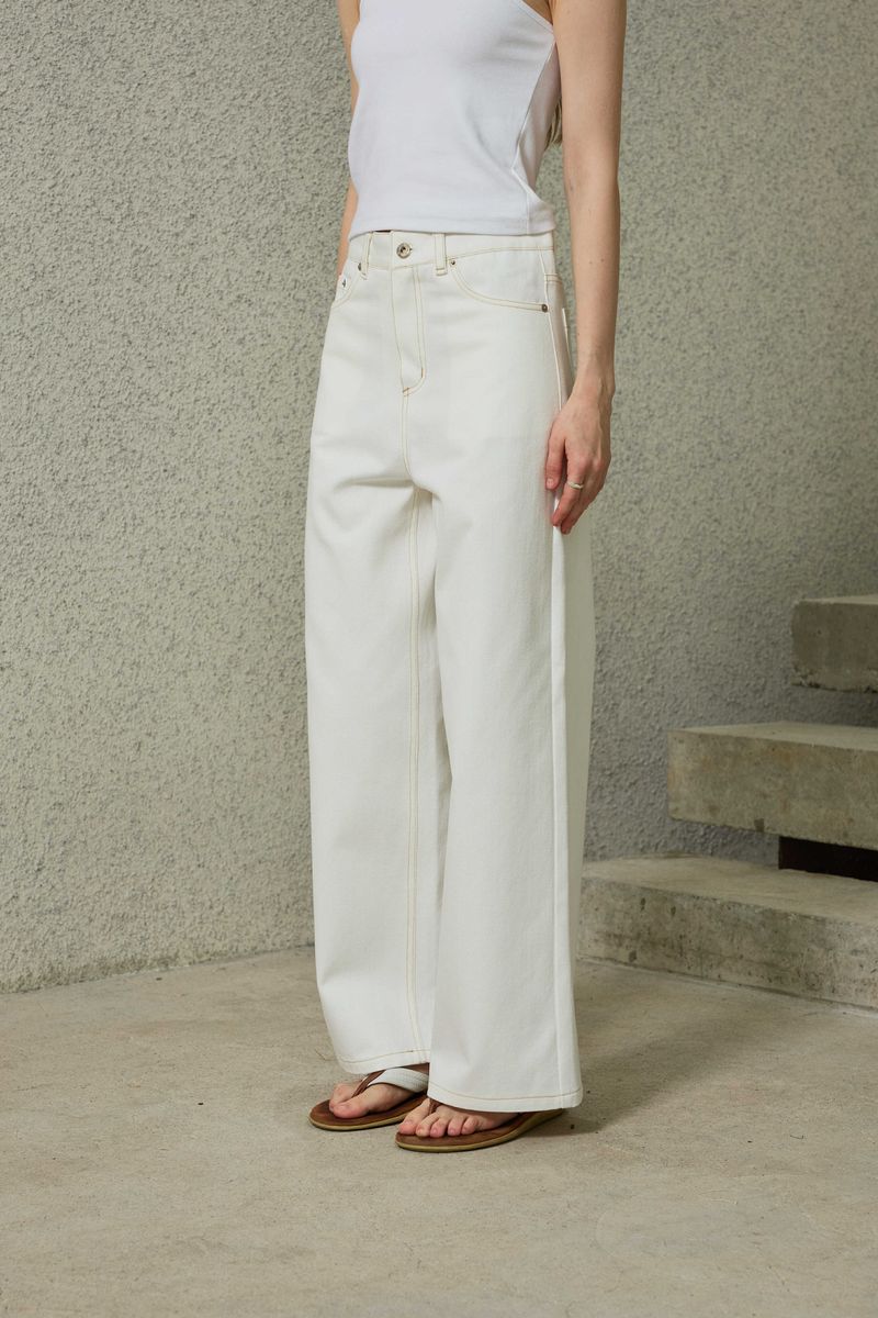 NOAH WIDE PANTS / ECRU