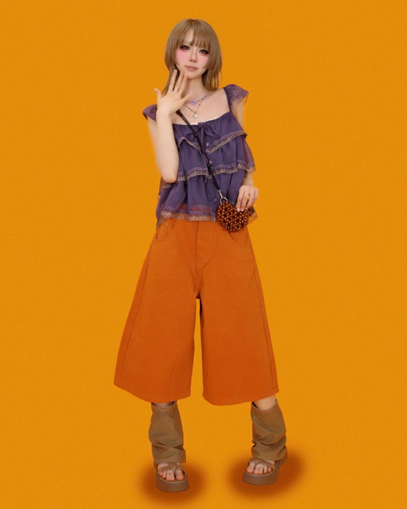 aurora purple blouse