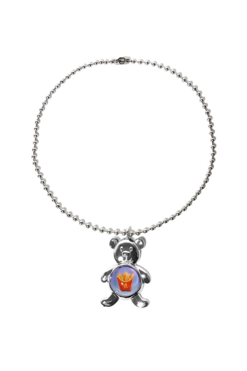 TEDDY ATE FRIES YESTERDAY NECKLACE
