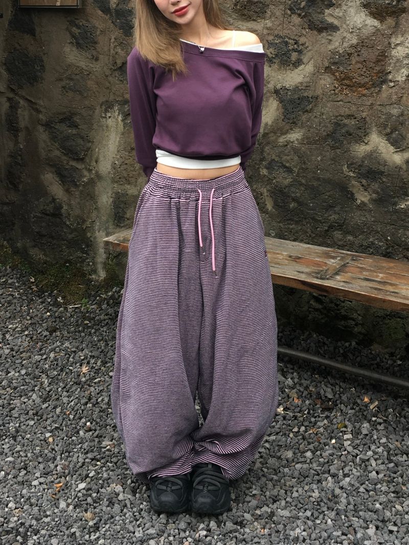 RITCORE（リットコア）の「[Ritcore MADE] ストライプテリーワイドパンツ (3c)（パンツ）」