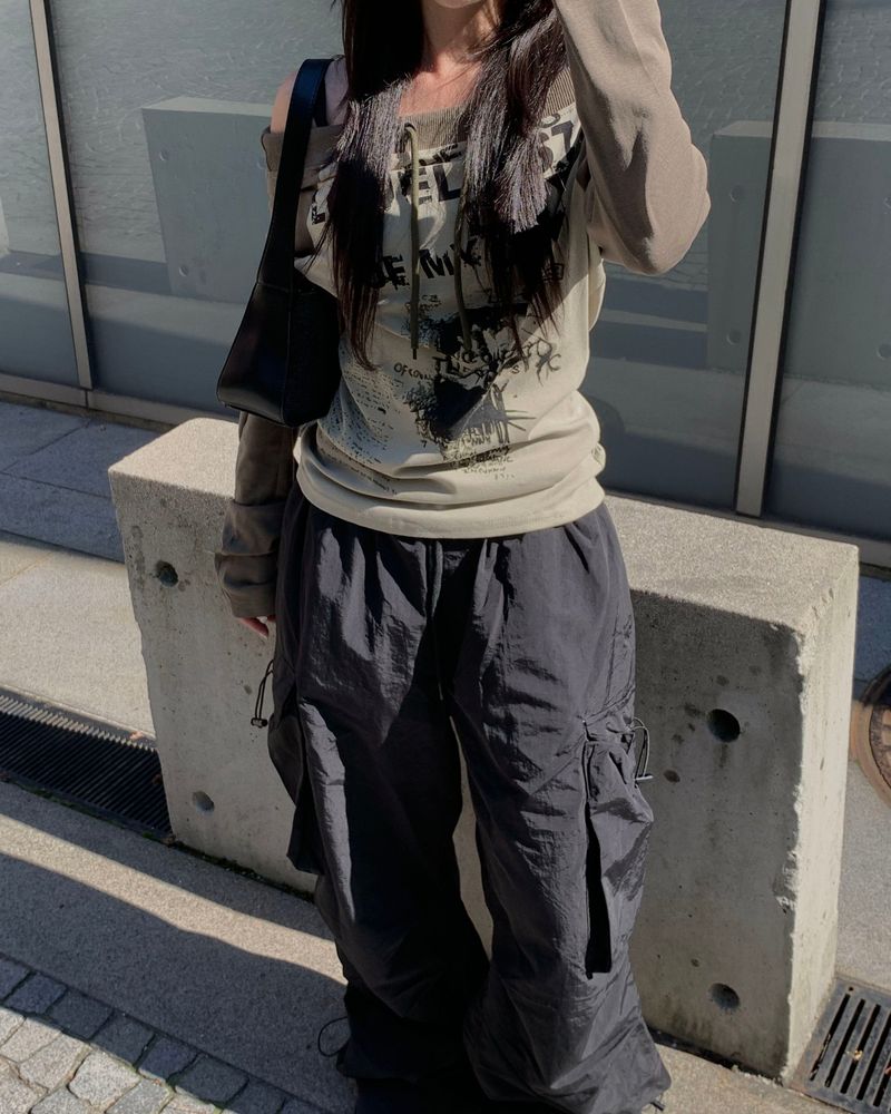 Stopper nylon pants