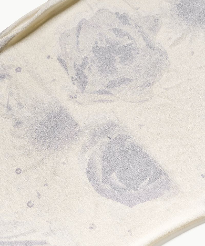 Flower Photo Printed Top - Lemon