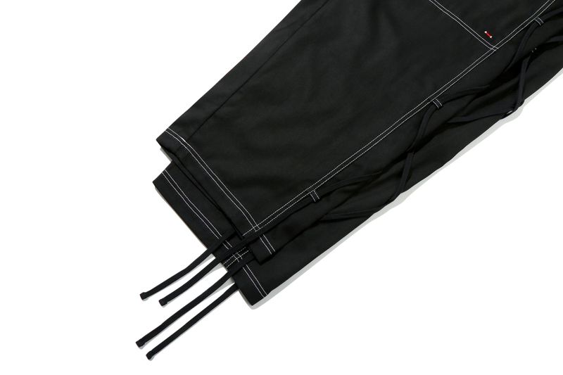 SIDE STRING PANTS_BLACK