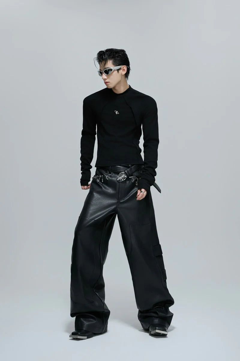 Deconstructed Fitted Long Sleeve Tee