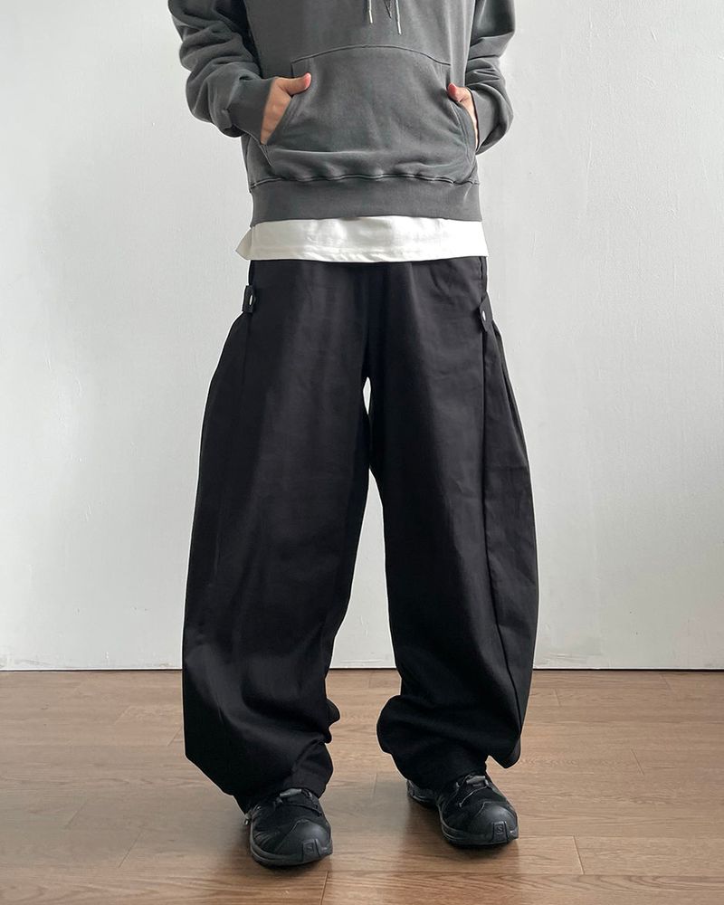 Sans Snap Cotton Pants