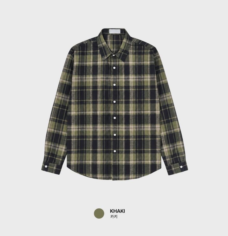 Look Slade Multi-Check Oversized Cotton Shirt