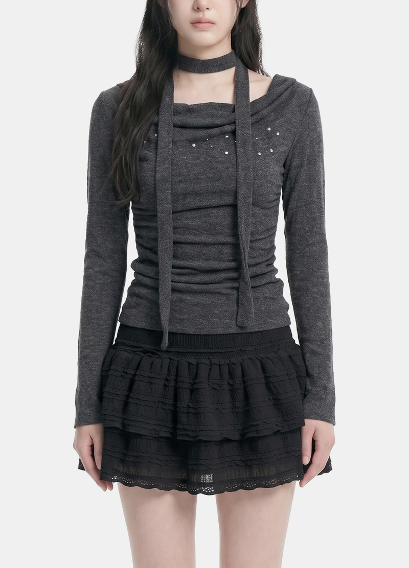 Sena Draped Scarf Top