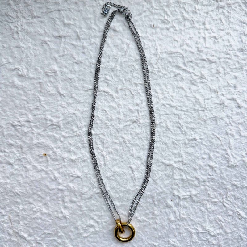 Dual Loop Link Necklace