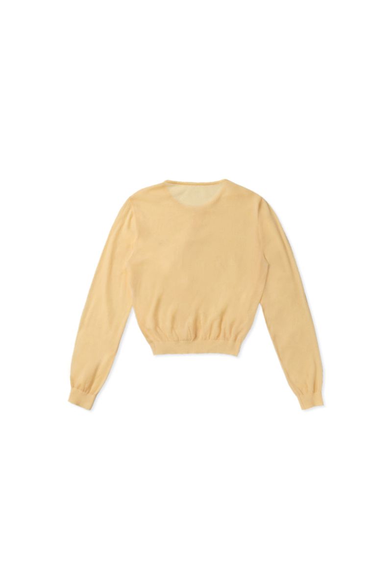 Airy summer cardigan_yellow