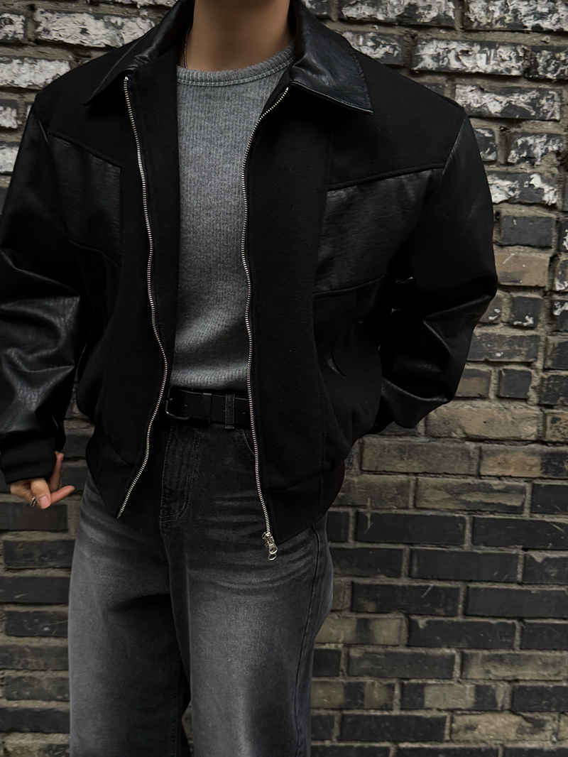 Fleece ribbed slim long sleeve tee