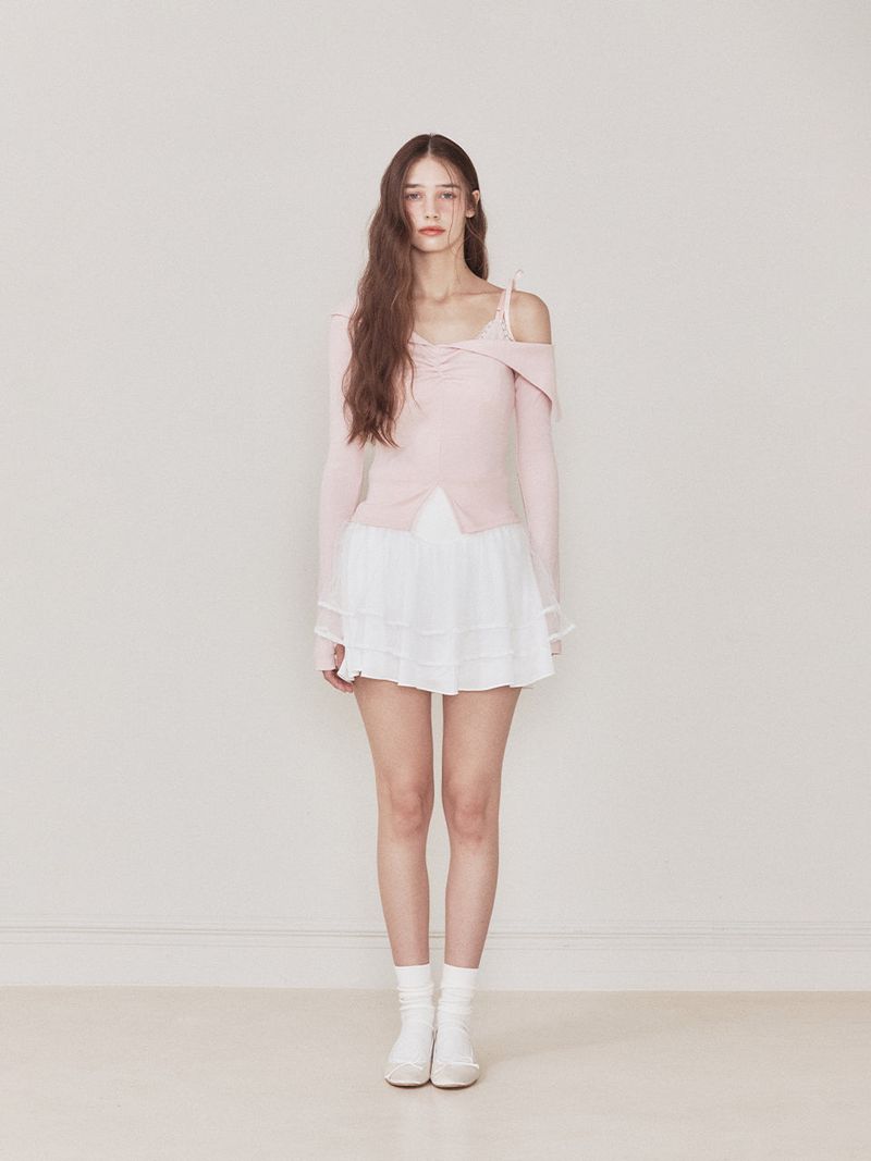 Bunny top cardigan (Pink)