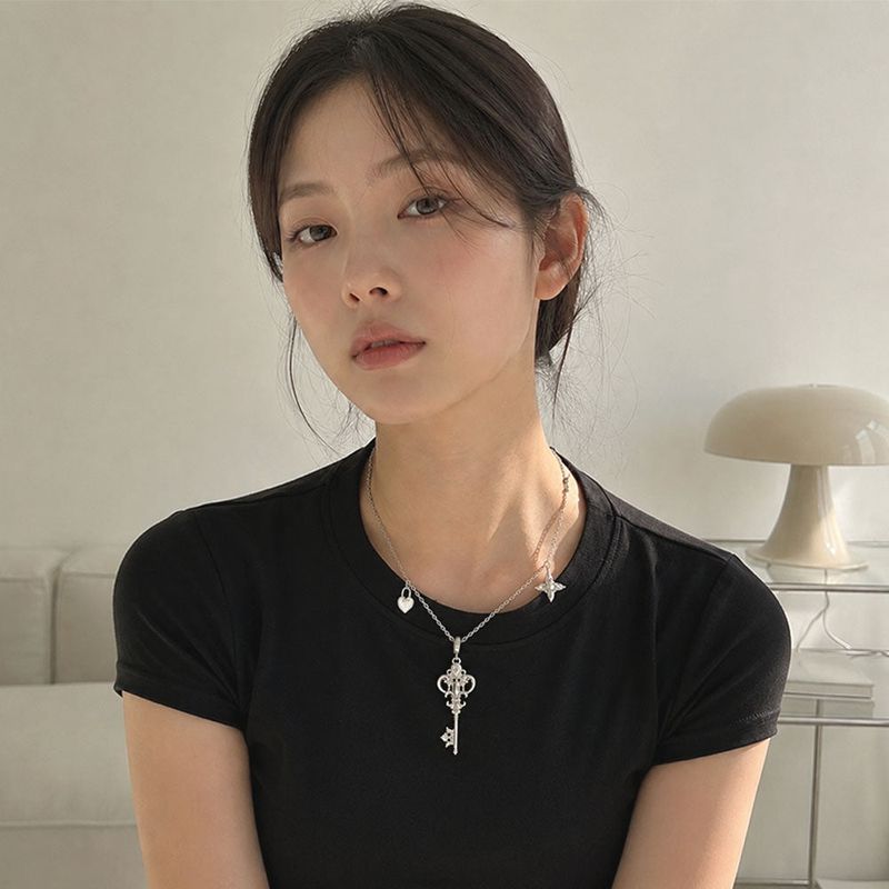 Vintage Silver Key Necklace