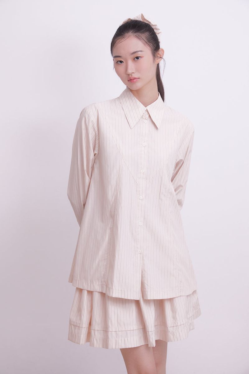 Classic flare-lined shirt (STRIPE)