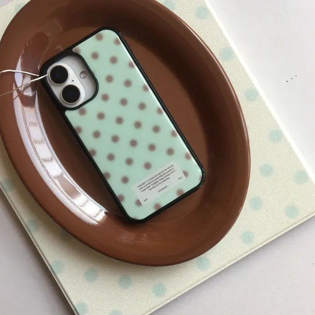 snow dot mint moca