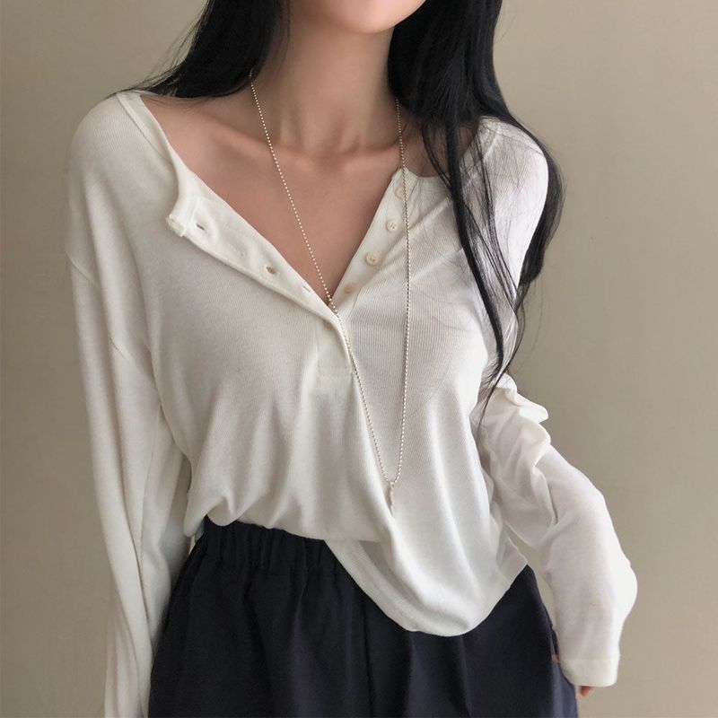 BEIDELLI（ベイデリー）の「[BELLIDE MADE] FLASHING, RIB OPEN BUTTON T-SHIRT（Tops）」
