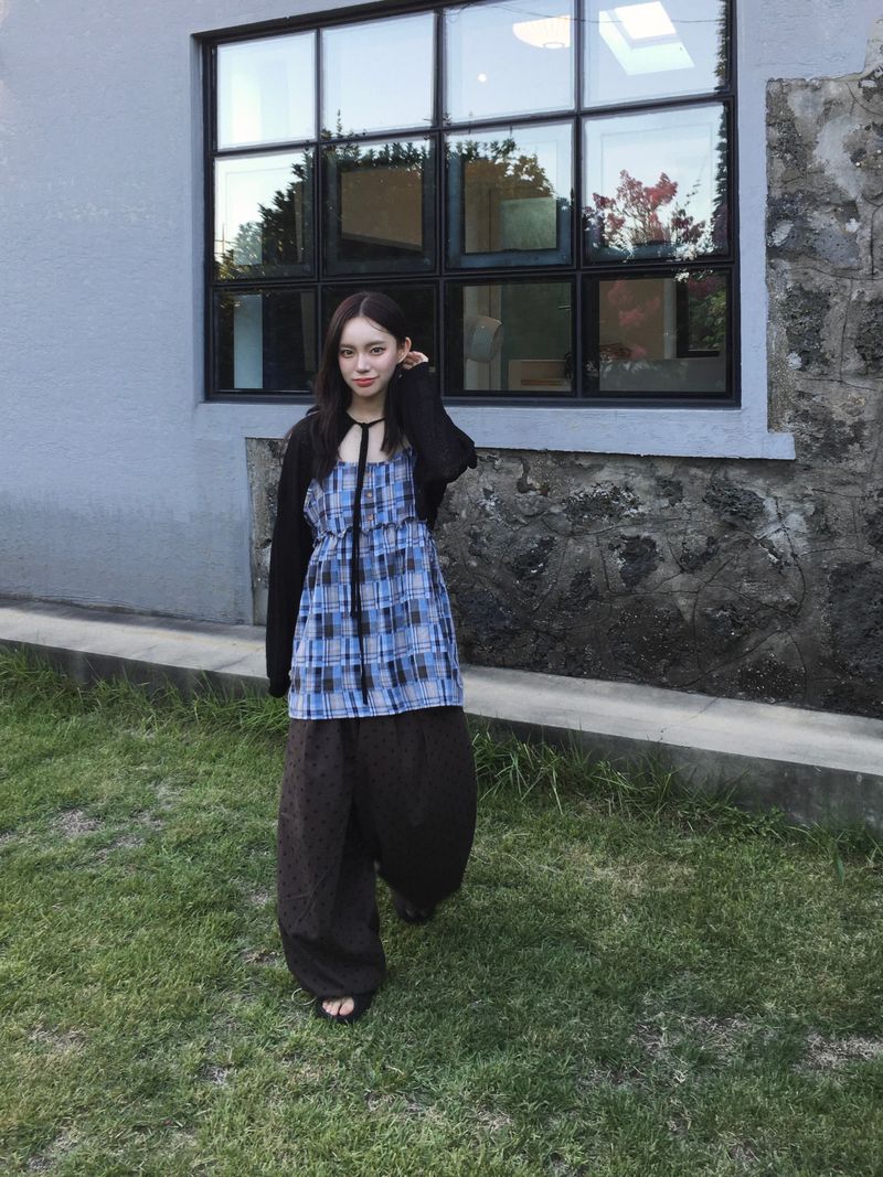 Polka Dot Wide Balloon Pants (2c)