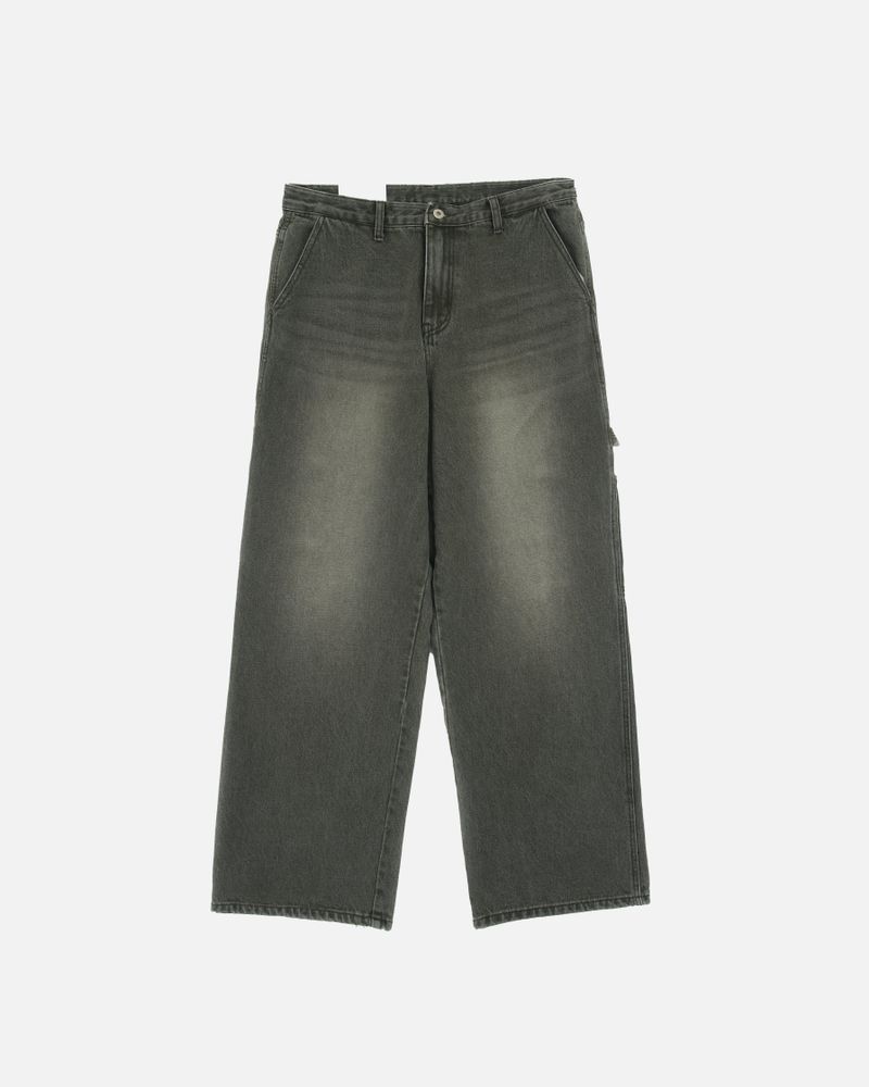 Dying patch carpenter denim