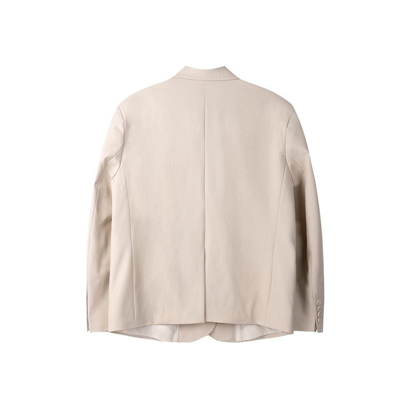 BASIC SINGLE JACKET (BEIGE)